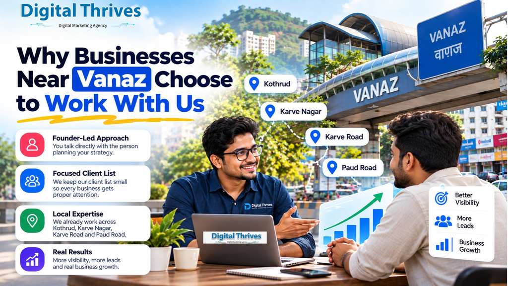 Digital Thrives founder-led team working with local businesses in Pune
