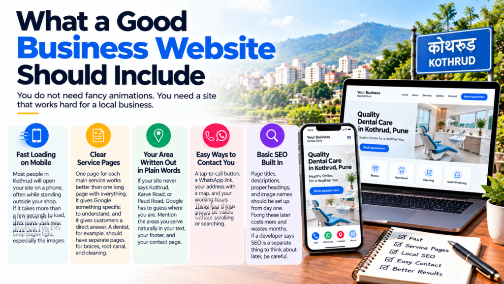 Why a small business in Kothrud needs a website to build customer trust
